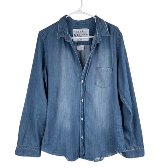Frank & Eileen Blue Button Down Shirt - Picture 1 of 9